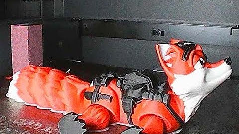 3D Print Timelapse - Bambu Lab P1S - Flexi Factory Special Ops Fox in 13 seconds