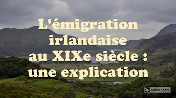 Pourquoi les immigrés d'Irlande aller tous au USA ?