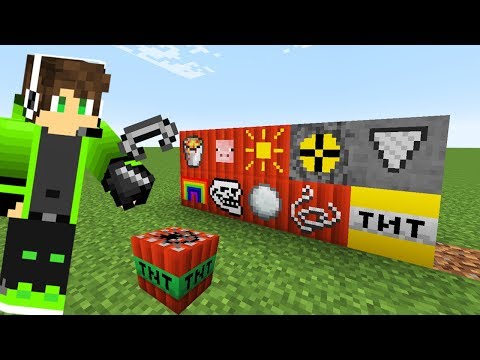 ماين كرافت تجربه تفجير اقوى تي ان تي في العالم