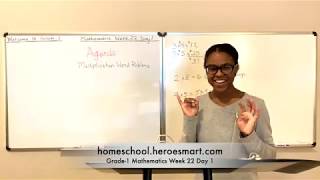 🎥 Grade-1 Mathematics Week 22 Day 1 Multiplication Word Problems ✝️ | Real-Life Math Grade 1 📘✨