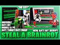 Steal A Brainrot Script *NO KEY* - Instant Steal, Anti Turret, Auto Buy, Brainrot Spawner & More! πΈ