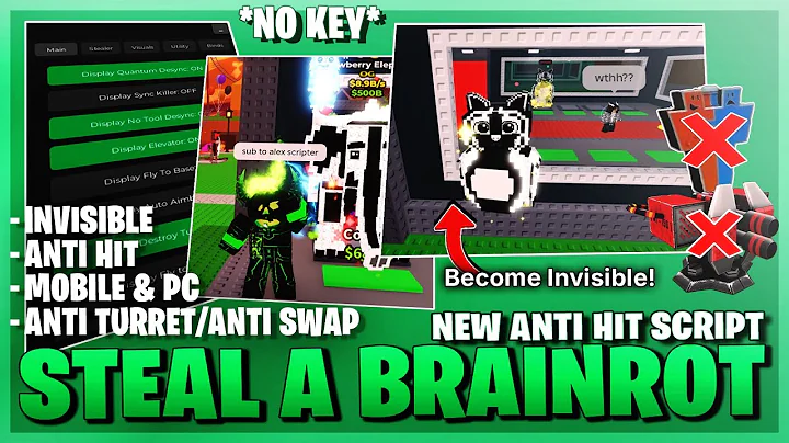 Steal A Brainrot Script *NO KEY* - Instant Steal, Anti Turret, Auto Buy, Brainrot Spawner & More! 💸