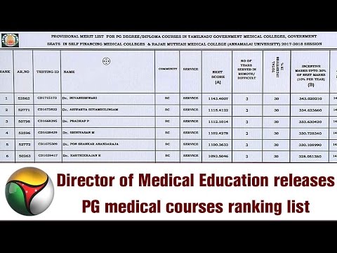 director-of-medical-education-releases-pg-medical-courses-ranking-list-|-full-details