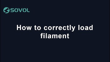 How to correctly load filament | Sovol SV06