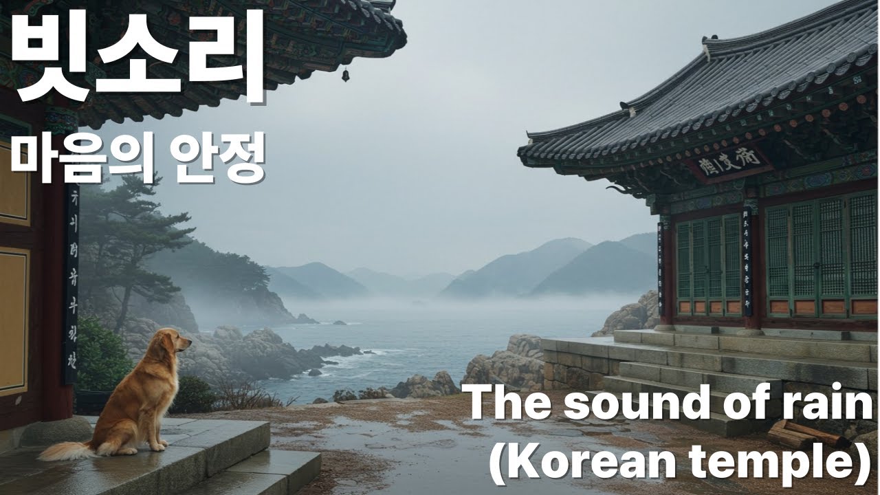 바다를 바라보며 빗소리 들어요. 마음의 안정을 찾길 바랍니다.