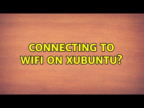 Ubuntu: Connecting to Wifi on XUbuntu?