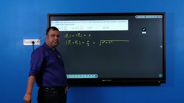Calculating Angles Between Equal Forces: Bridge Course | Deepak Solanki | Vector_Question_10 Explain