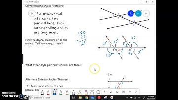 Geo 3.2 Properties of Parallel Lines A