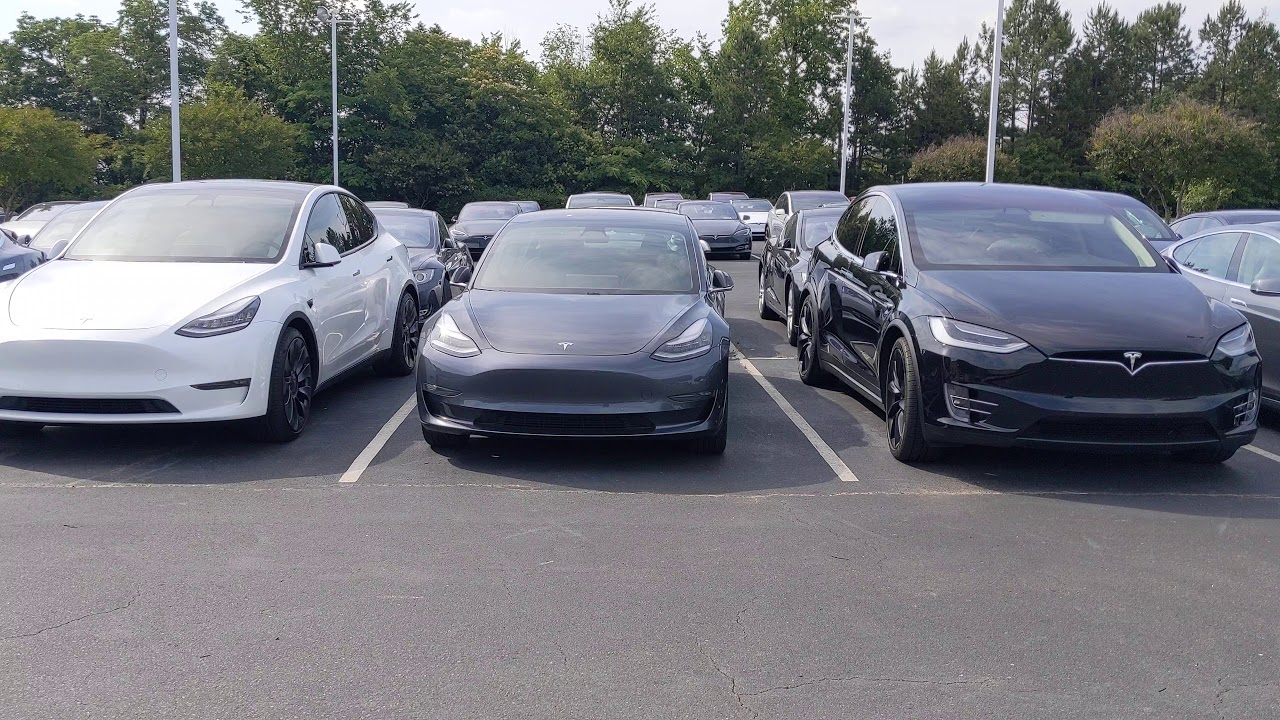 A quick look at model y vs model 3 vs model X height YouTube