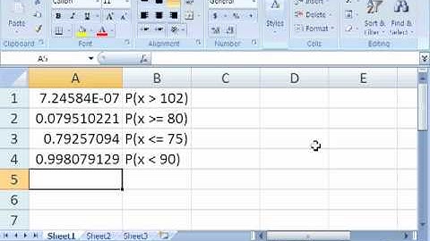 Normal as an Approximation to Binomial on Excel