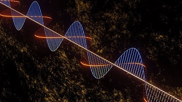 Procedural ElectroMagnetic Waves in Blender 3.1 using Geometry Nodes (3.5x fast video)