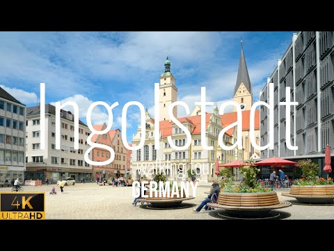 Ingolstadt, Germany 🇩🇪 Walking Tour 2023 | 4K 60fps HDR |