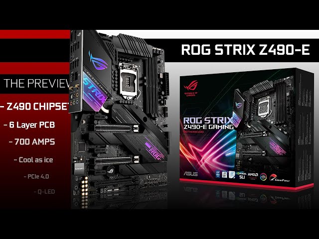 ROG STRIX Z490-E GAMING, Motherboards