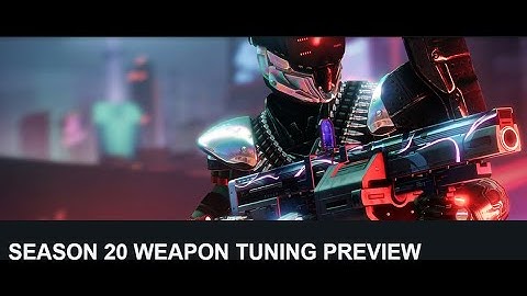 Destiny 2 Weapons Tuning Preview