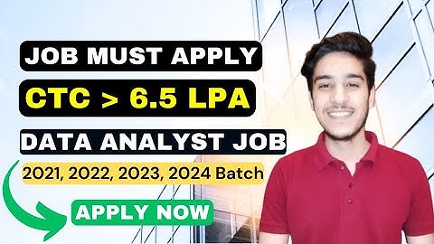 Data Analyst Job For Freshers| Latest Off Campus Drive 2023 | 2024 Batch Hiring Off Campus #job