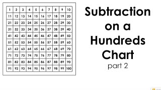 Subtraction on a Hundreds Chart - Part 2