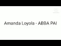 ABBA PAI - Amanda Loyola com Letra.