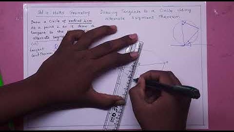 Std10 Maths Geometry Drawing Tangents to the circle using alternate segment theorem surely 8 Marks