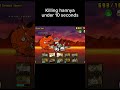 Killing hannya in under 10 seconds #battlecats #shorts