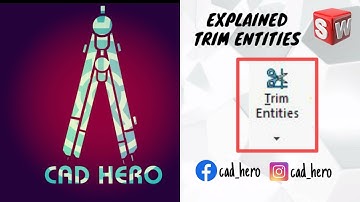 Solidworks Tutorial || Introduction to Modify tools and Trim Entities || For Beginners