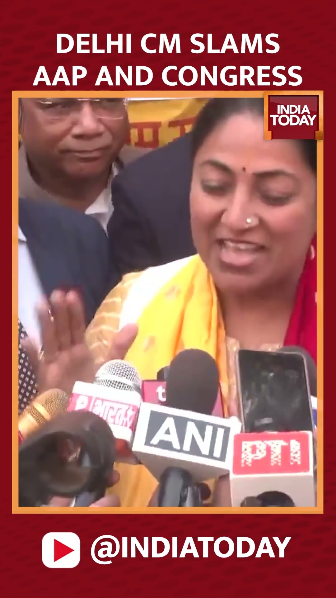 Delhi CM Rekha Gupta Attacks AAP And Congress | Delhi CM News | #shorts #rekhagupta #delhicm