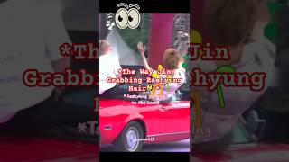 The Way Jin Grabbing Taehyung Hair