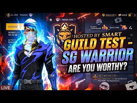 SG WARRIOR Guild Test | Are You ready to join my guild ? 🦁🔥