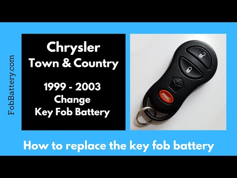 Chrysler Town & Country Key Fob Battery Replacement (1999 - 2003)