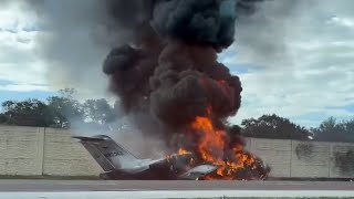 At least 2 killed in fiery private jet crash on I-75 near Naples