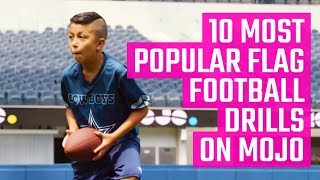 10 Most Popular Flag Football Drills on MOJO | Fun Flag Football Drills from the MOJO App