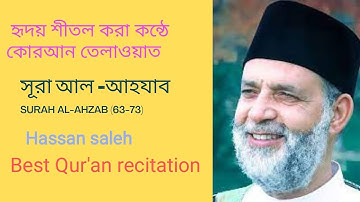 হৃদয় শীতল করা কোরআন তেলাওয়াত | সূরা আল-আহযাব | Surah Al-Ahzab (63-73) | سوره الاحزاب | হাসান সালেহ