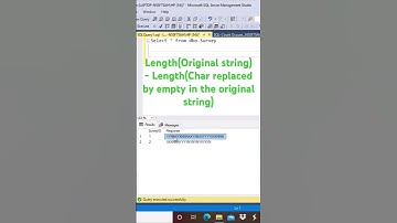 Thumbnail of SQL Trick | How many times does a character occur in a string?