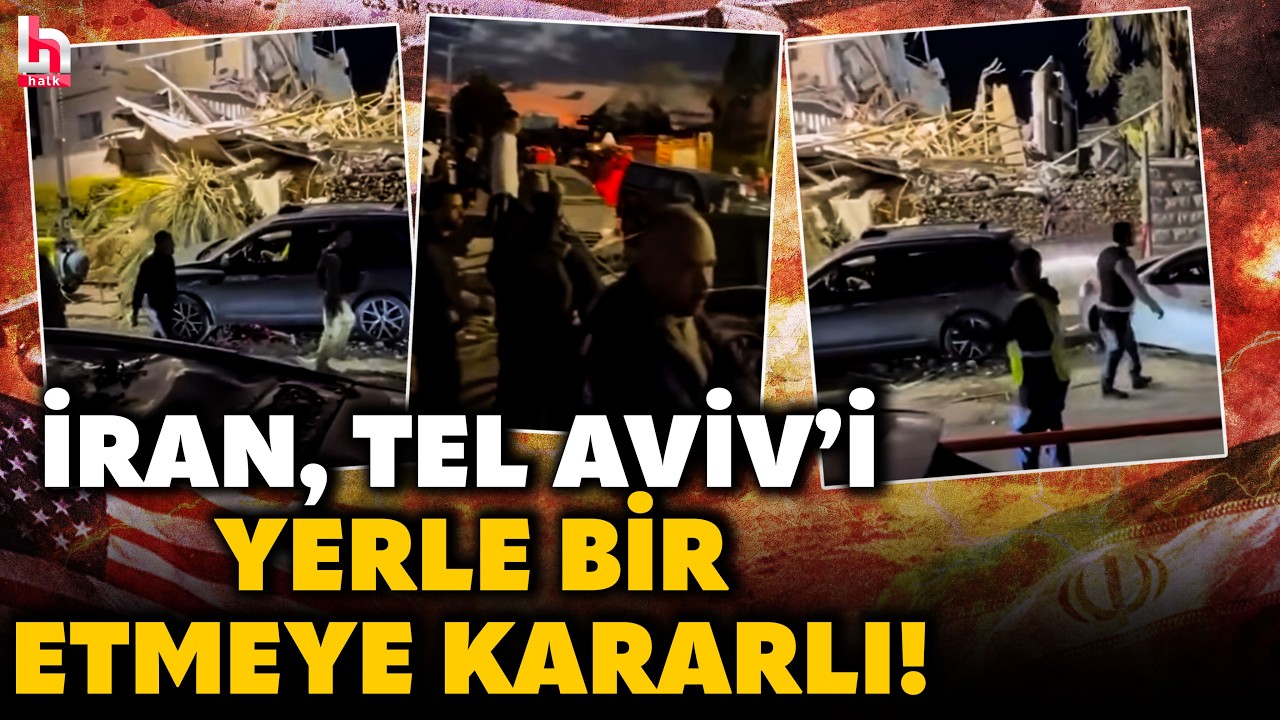 TEL AVİV'DE TAŞ ÜSTÜNDE TAŞ KALMADI! İran'ın füzeleri öyle bir yıkım yarattı ki! İşte o görüntüler..