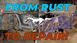 Near Disaster Preparing the 1965 Mustang for Restoration