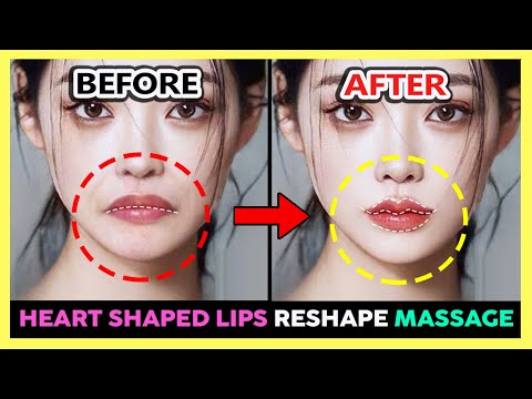 احصل على تدليك للشفاه على شكل قلب حشو الشفاه الطبيعي على شكل قلب شفة كيوبيد المقوسة