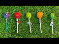 Colorful Lollipops on Green Grass 🍭🌿 | Satisfying Candy Visual