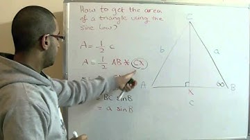 Trig. Area of the triangle using the sine law - Abdallah Reda El Sayed - عبد الله رضا MD