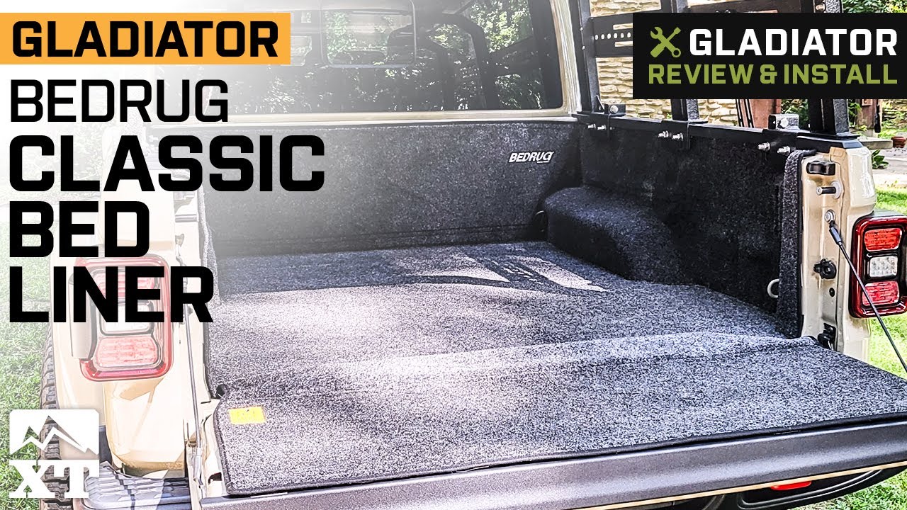 Jeep Gladiator JT BedRug Classic Bed Liner Review & Install YouTube