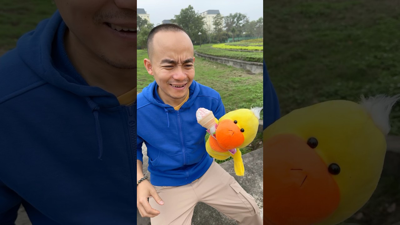 Blueman Prank Duck Vs Ice Cream