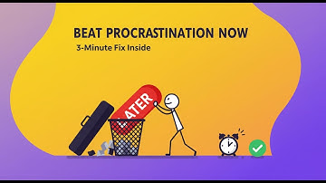 Beat Procrastination in 3 Minutes (Science-Backed Fixes You’ll Actually Use)