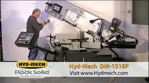 Hyd-Mech Double Miter Semi-Automatic Band Saw DM-1318P