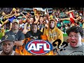 AMERICAN FOOTBALL PLAYERS REACT TO "What is AFL? Aussie Rules Explained"