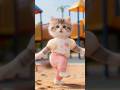 cute cat dance 😽💃 #ai #cat #ytshorts