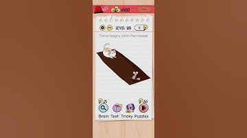 Brain test level 185: Tom is hungry, catch that mouse! 🐱🐭🧀 #shorts