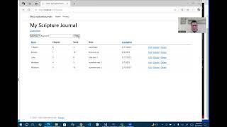 My Scripture Journal ASP.net Core Razor