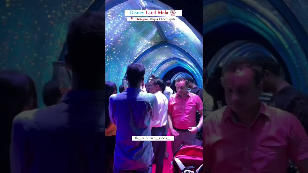 Raipur"s first largest underwater fish tunnel Expo 🐟🐠              Disney land fair chattisgarh 📍