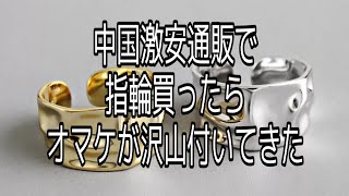 中国激安通販アリエクスプレスで指輪は二個買った見た