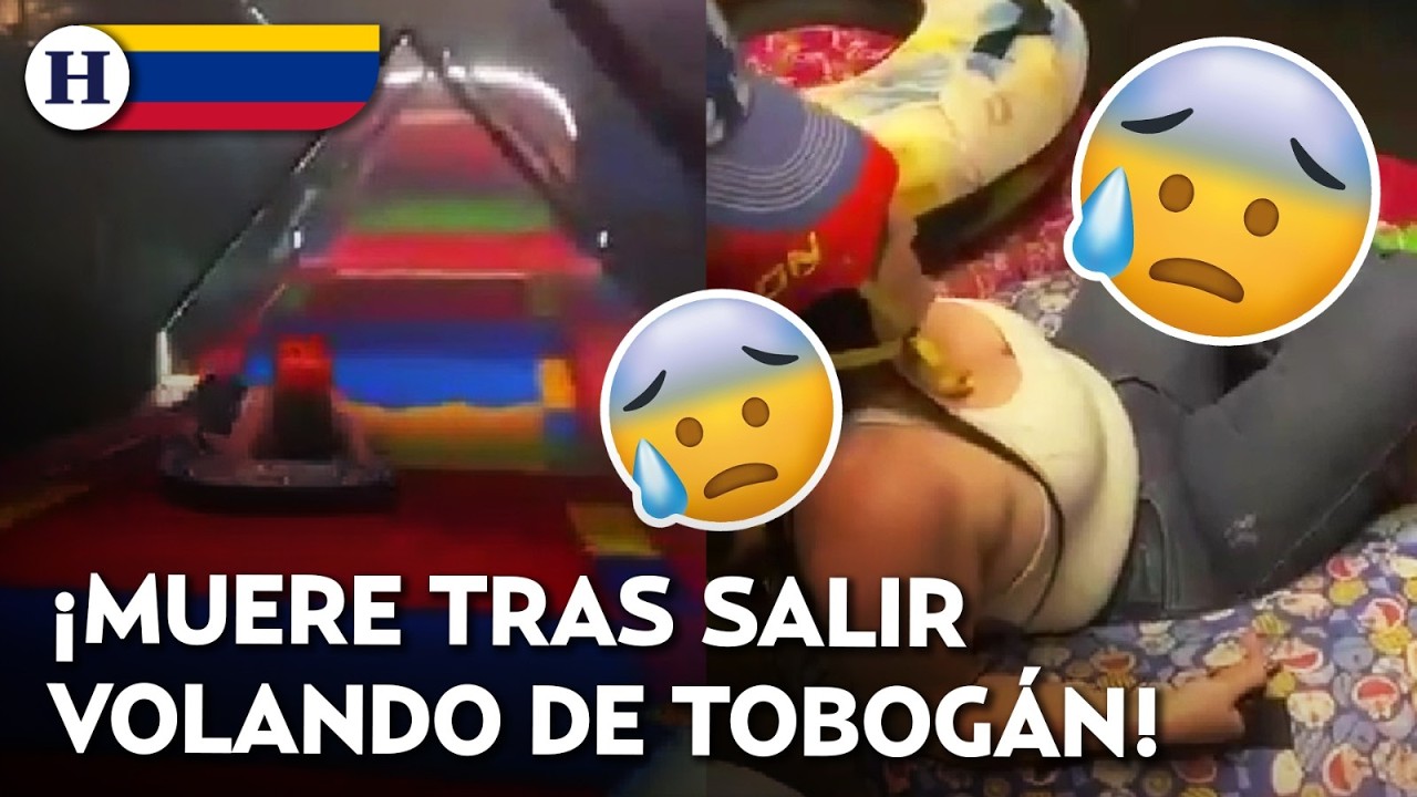 ¡Tragedia en tobogán extremo! Joven mujer muere tras lanzarse y salir dispara; todo quedó en VIDEO