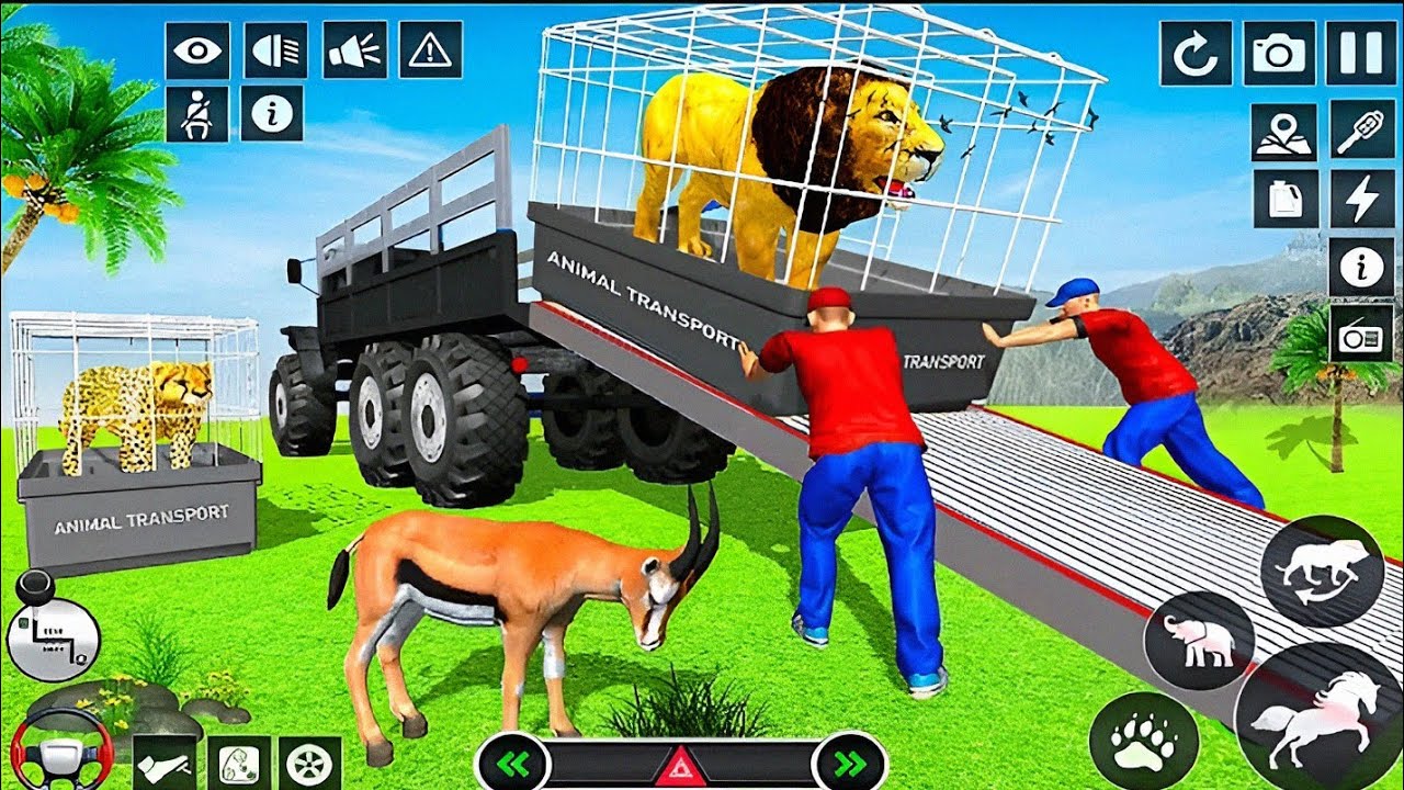 Animal Rucking Animal Cargo Truck Driving 3D - Animal Transport Cargo Truck Game ...