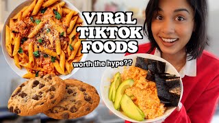 testing viral tiktok foods *is it worth the hype??* | clickfortaz